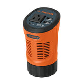 Invesor de corrente 120 watts tpo vaso con 2 puertos usb truper
